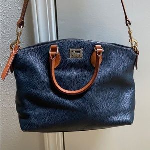 Dooney & Bourke Navy Leather Shoulder Bag
